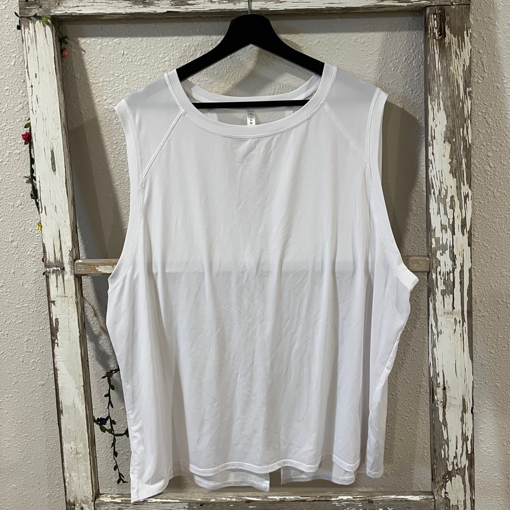 Fabletics White Muscle Tee for Women